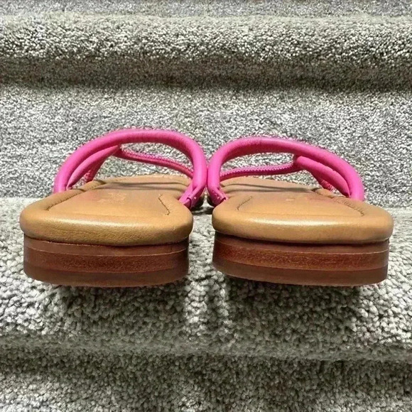 Madewell The Amel Leather Strappy Slip On Sandals Raspberry Frosting Women’s 10 - Picture 4 of 8